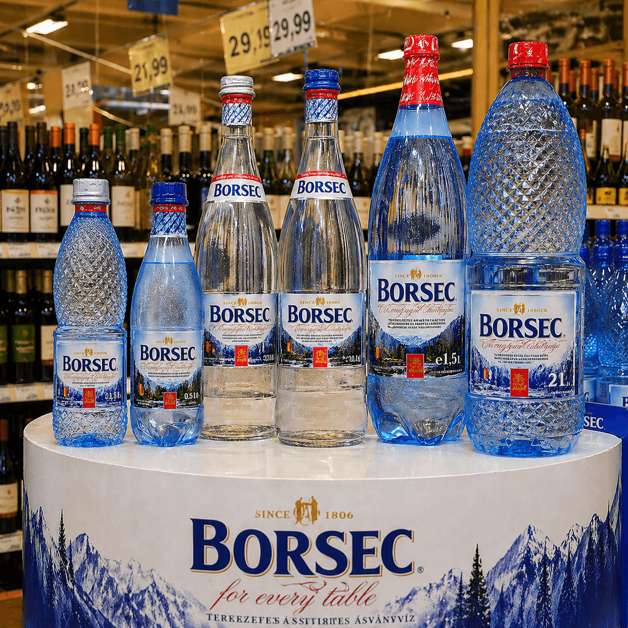 premium mineral water bottles